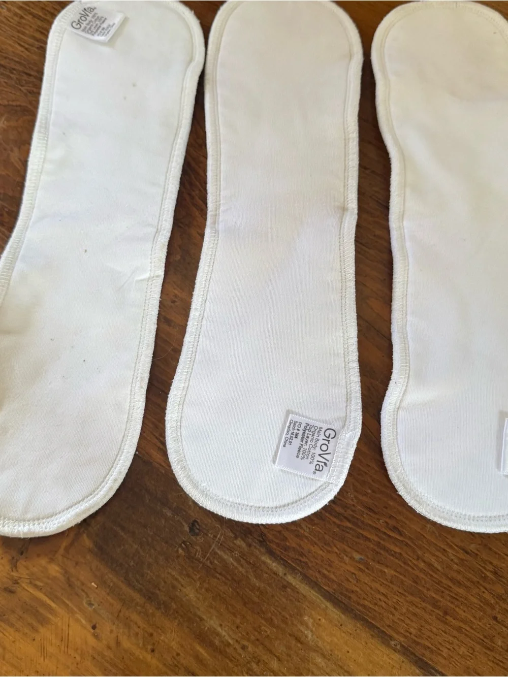 Set of 3 GroVia Thin Doubler Soaker Pads for Cloth Diapers